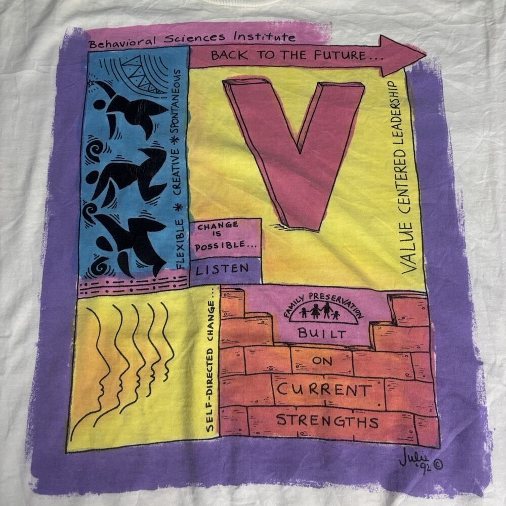Vintage 90’s Behavioral Science Single Stitch Shirt XXL 2XL Back To The Future